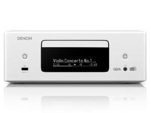 Denon RCD-N12 DAB Balta blizgi