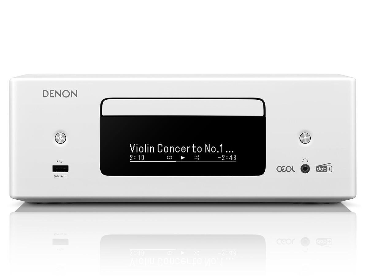 Denon RCD-N12 DAB Balta blizgi